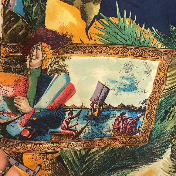 Silk Club vintage button down New York, explorer Medium - Picture 3 of 4